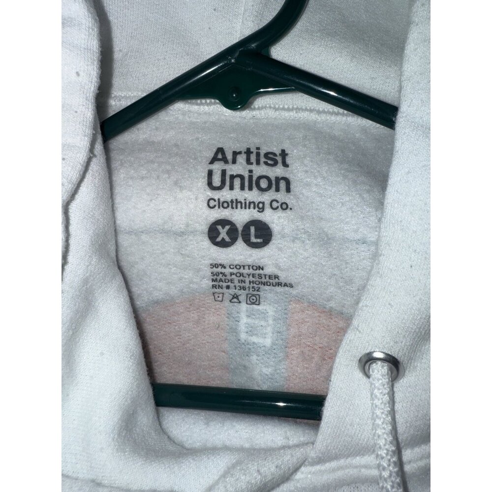 Men's Artist Union Tokyo Ocean Wave Graphic  Hoodie XL Pullover Kangaroo Pockets - Picture 8 of 8